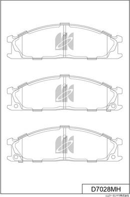 MK Kashiyama D7028MH - Bremžu uzliku kompl., Disku bremzes www.autospares.lv