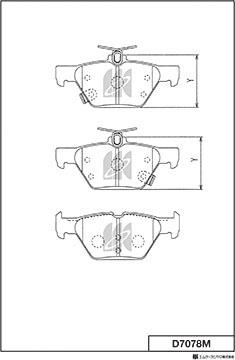 MK Kashiyama D7078M - Bremžu uzliku kompl., Disku bremzes www.autospares.lv