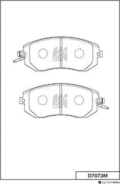 MK Kashiyama D7073M - Bremžu uzliku kompl., Disku bremzes www.autospares.lv