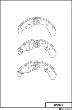 MK Kashiyama K9977 - Bremžu loku komplekts www.autospares.lv