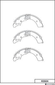 MK Kashiyama K5524 - Bremžu loku komplekts autospares.lv