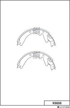 MK Kashiyama K6656 - Bremžu loku komplekts autospares.lv