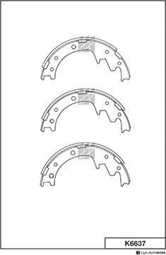 MK Kashiyama K6637 - Bremžu loku komplekts www.autospares.lv