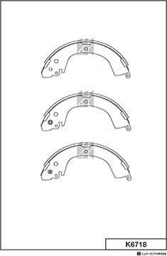 MK Kashiyama K6718 - Bremžu loku komplekts www.autospares.lv