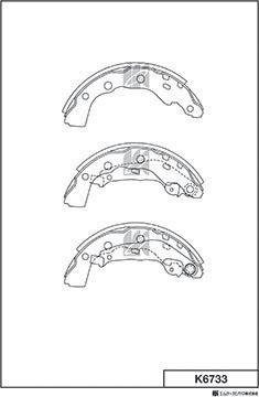 MK Kashiyama K6733 - Bremžu loku komplekts www.autospares.lv