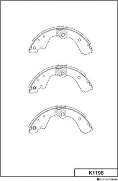 MK Kashiyama K1198 - Bremžu loku komplekts autospares.lv