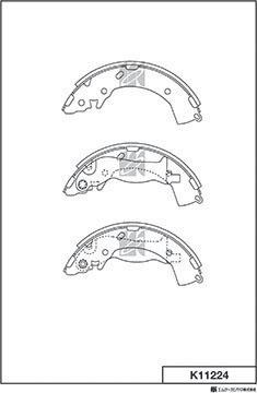 MK Kashiyama K11224 - Bremžu loku komplekts www.autospares.lv