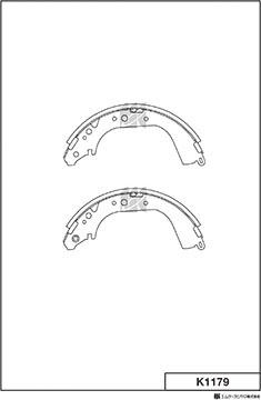 MK Kashiyama K1179 - Bremžu loku komplekts www.autospares.lv