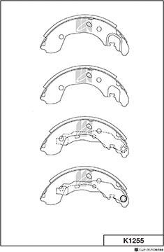 MK Kashiyama K1255 - Bremžu loku komplekts www.autospares.lv