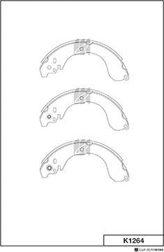 MK Kashiyama K1264 - Bremžu loku komplekts www.autospares.lv