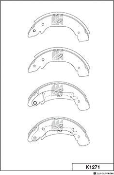 MK Kashiyama K1271 - Bremžu loku komplekts www.autospares.lv