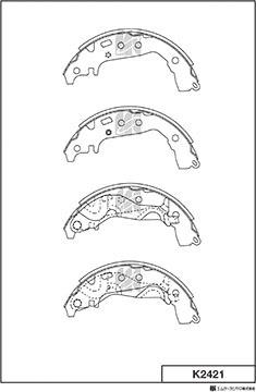 MK Kashiyama K2421 - Bremžu loku komplekts www.autospares.lv