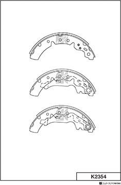 MK Kashiyama K2354 - Bremžu loku komplekts www.autospares.lv