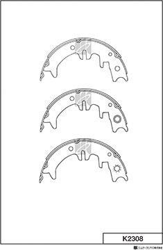 MK Kashiyama K2308 - Bremžu loku komplekts www.autospares.lv