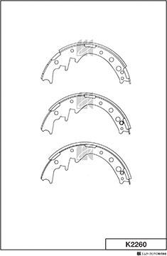 MK Kashiyama K2260 - Bremžu loku komplekts www.autospares.lv