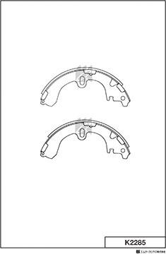 MK Kashiyama K2285 - Bremžu loku komplekts www.autospares.lv