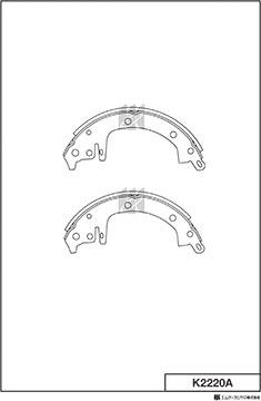 MK Kashiyama K2220A - Bremžu loku komplekts www.autospares.lv