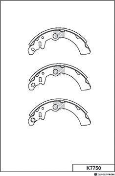 MK Kashiyama K7750 - Bremžu loku komplekts www.autospares.lv