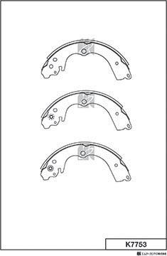 MK Kashiyama K7753 - Bremžu loku komplekts www.autospares.lv