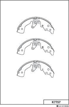 MK Kashiyama K7757 - Bremžu loku komplekts www.autospares.lv