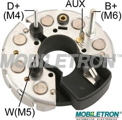 Mobiletron RB-07H - Rectifier, alternator www.autospares.lv