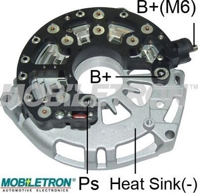 Mobiletron RF-063 - Rectifier, alternator www.autospares.lv