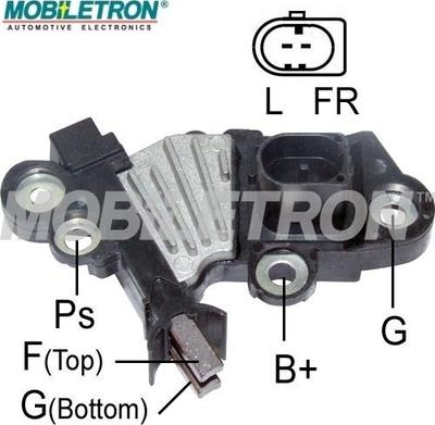 Mobiletron VR-B029 - Voltage regulator, alternator www.autospares.lv