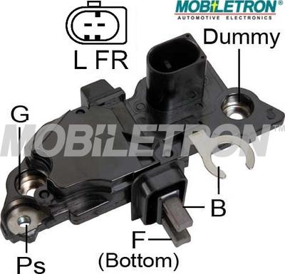 Mobiletron VR-B254 - Ģeneratora sprieguma regulators www.autospares.lv