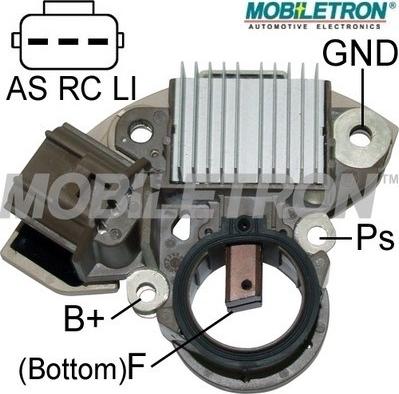 Mobiletron VR-H2009-98 - Voltage regulator, alternator www.autospares.lv