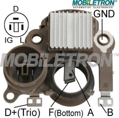 Mobiletron VR-H2009-44 - Voltage regulator, alternator www.autospares.lv