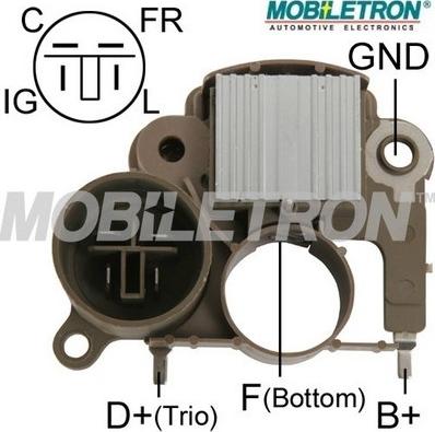 Mobiletron VR-H2009-40 - Voltage regulator, alternator www.autospares.lv