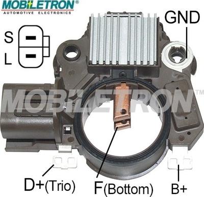 Mobiletron VR-H2009-203 - Voltage regulator, alternator www.autospares.lv