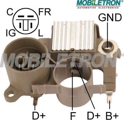 Mobiletron VR-H2009-20 - Voltage regulator, alternator www.autospares.lv