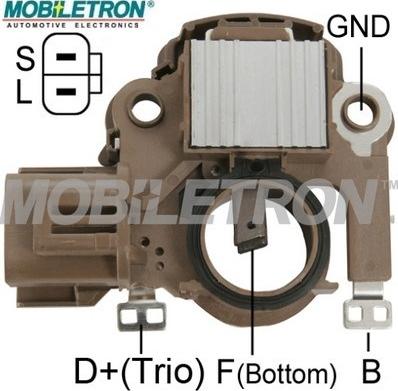 Mobiletron VR-H2009-22 - Voltage regulator, alternator www.autospares.lv