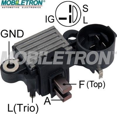 Mobiletron VR-H2000-9 - Voltage regulator, alternator www.autospares.lv