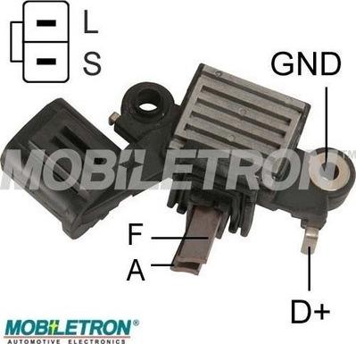 Mobiletron VR-H2000-4H - Voltage regulator, alternator www.autospares.lv