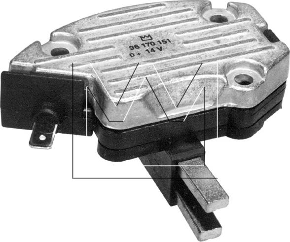 Monark 096170151 - Voltage regulator, alternator www.autospares.lv