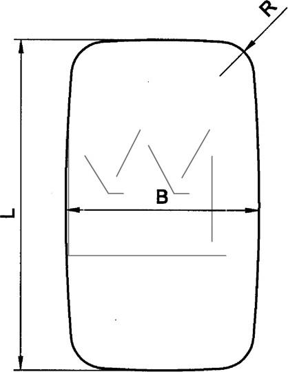 Monark 098390370 - Spoguļstikls, Ārējais atpakaļskata spogulis www.autospares.lv