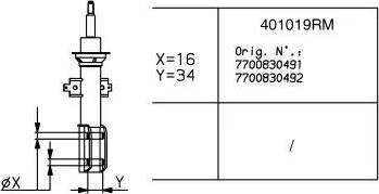 Monroe 401019RM - Amortizators autospares.lv