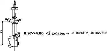 Monroe 401027RM - Shock Absorber www.autospares.lv