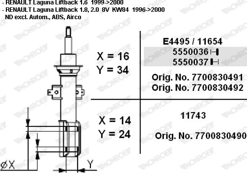 Monroe 11655 - Amortizators autospares.lv