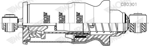 Monroe CB0301 - Demferis, Kabīnes stiprinājums www.autospares.lv