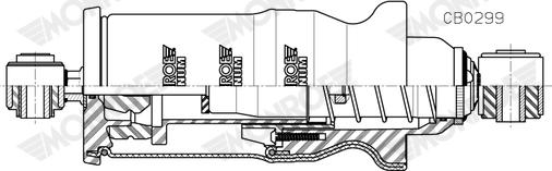 Monroe CB0299 - Demferis, Kabīnes stiprinājums www.autospares.lv