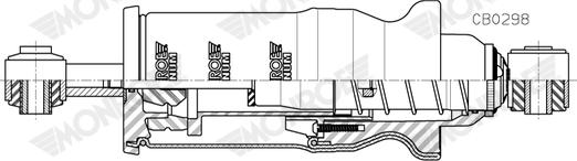 Monroe CB0298 - Demferis, Kabīnes stiprinājums www.autospares.lv