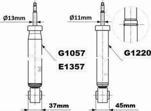 Monroe E1357 - Амортизатор www.autospares.lv