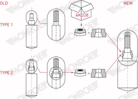 Monroe MR260 - Amortizators www.autospares.lv