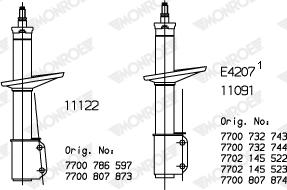 Monroe R11122 - Amortizators www.autospares.lv