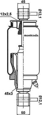 Montcada 0164920 - Demferis, Kabīnes stiprinājums www.autospares.lv