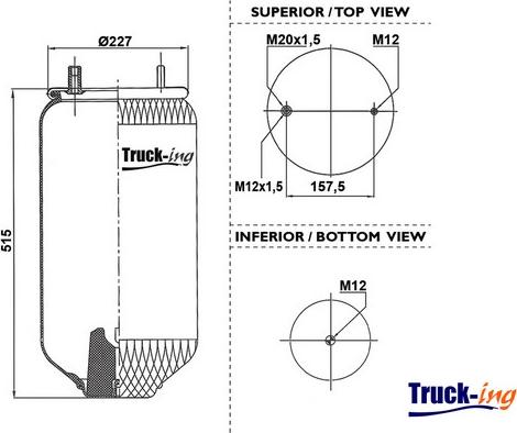 Montcada 0292060 - Bellow, air suspension www.autospares.lv