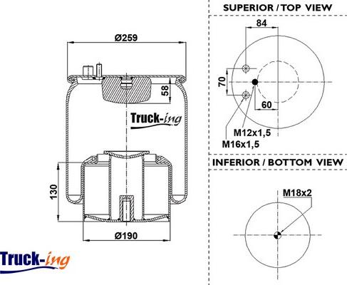 Montcada 0293032 - Pneimoatsperes spilvens, Pneimopiekare www.autospares.lv